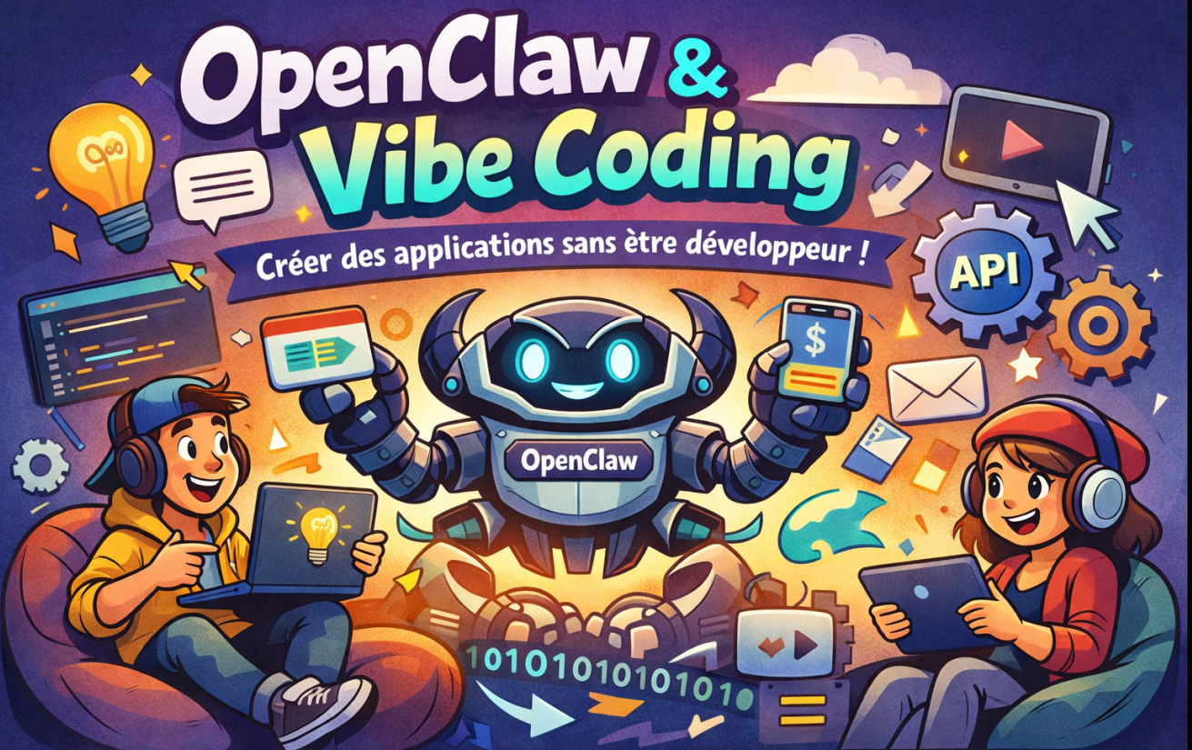 OpenClaw et le Vibe Coding : créer des applications sans être développeur professionnel