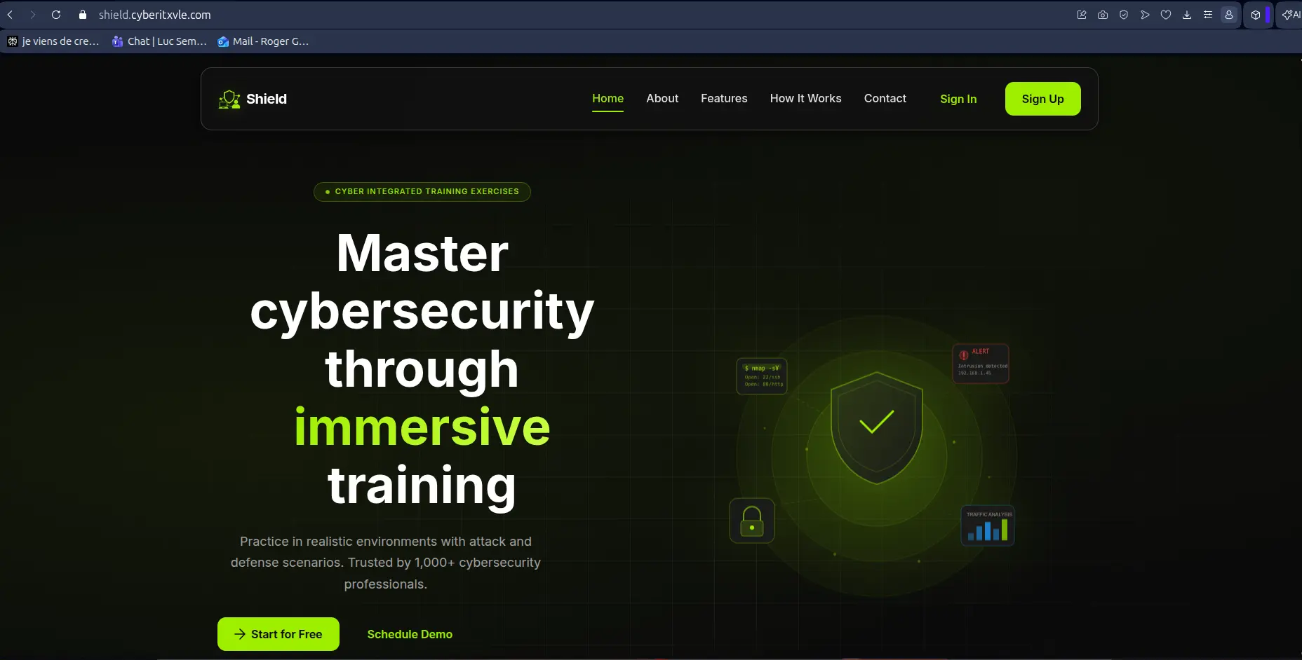 Shield – Plateforme de Formation en Cybersécurité