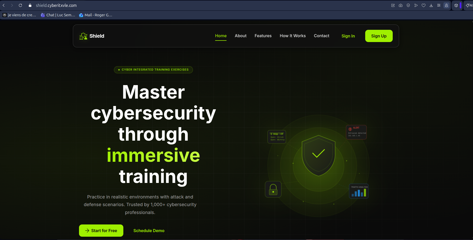 Shield – Plateforme de Formation en Cybersécurité