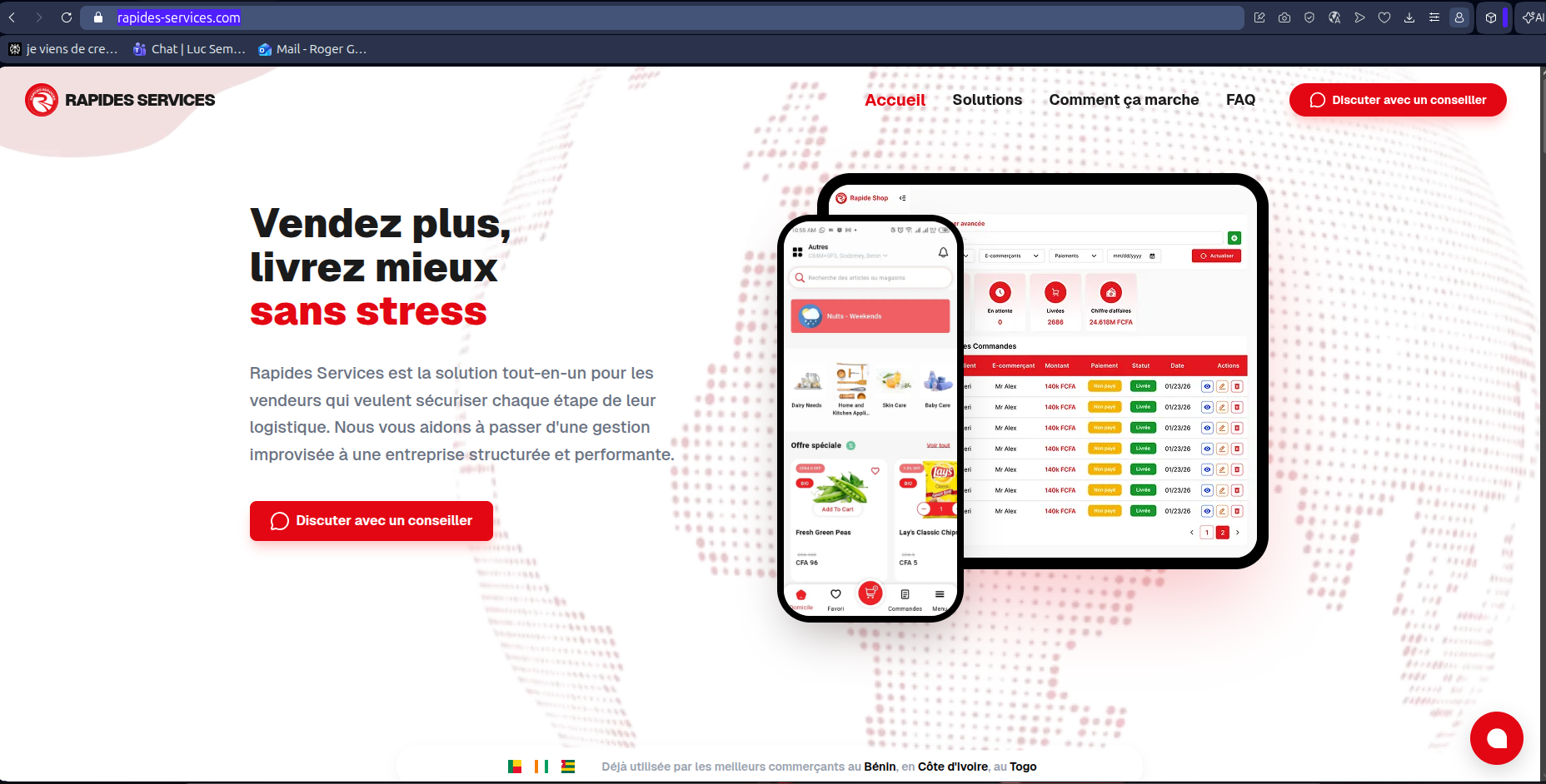 Rapides Services – CRM de Gestion E-commerce