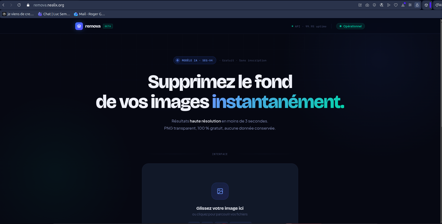Remova – Suppression de Fond par IA
